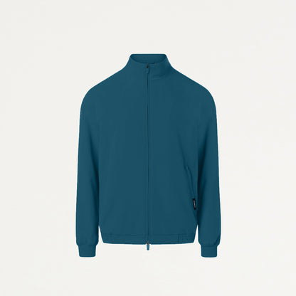 Wolfe Everyday 6-Pocket Scrub Jacket - Caribbean Blue