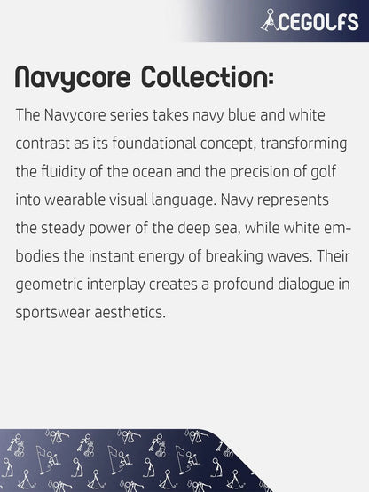 Navycore Short Sleeve Ribbed Collar Quarterzip UPF50+