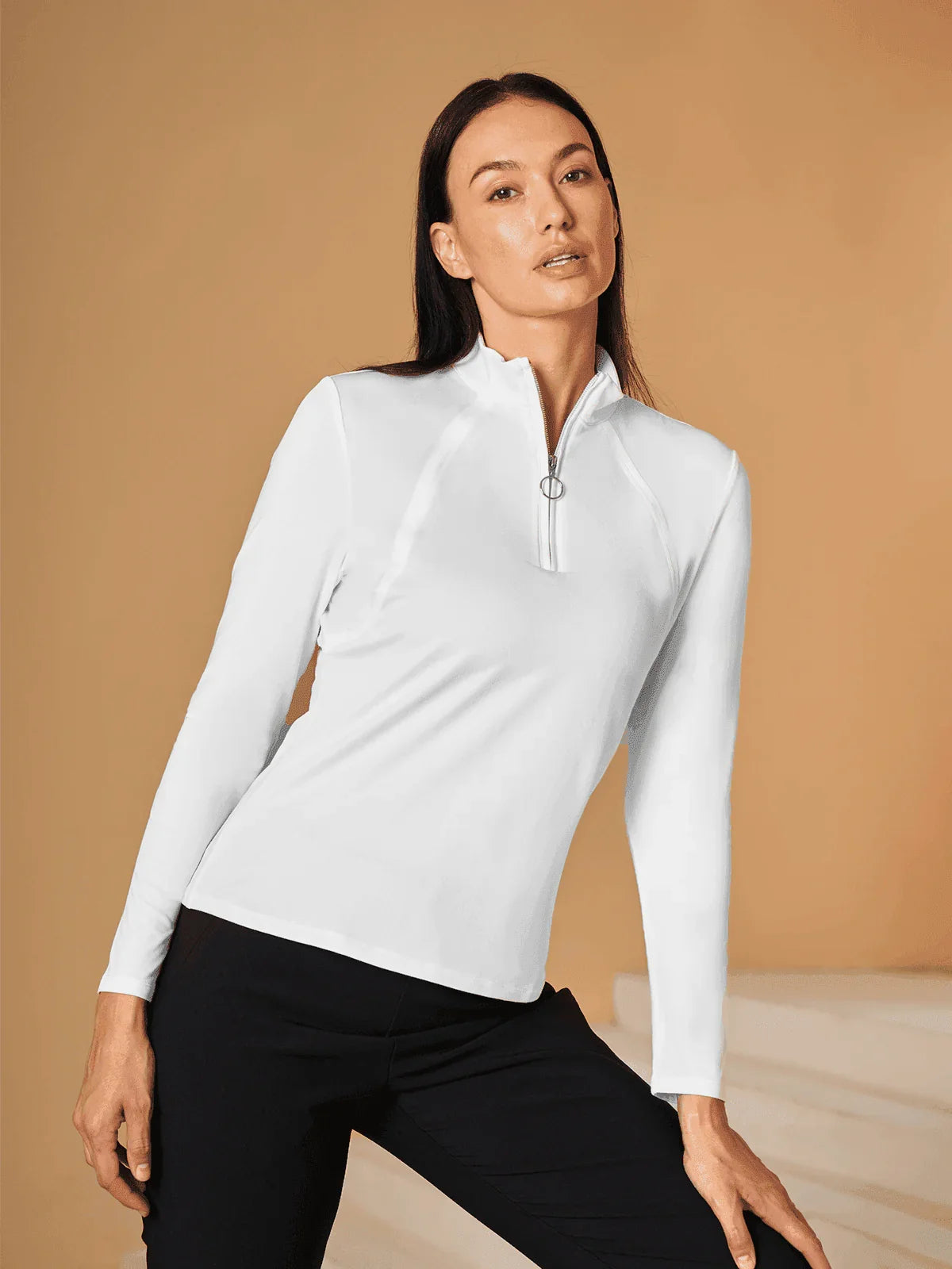 More Than Basic Golf Shirt Quarterzip UPF50+