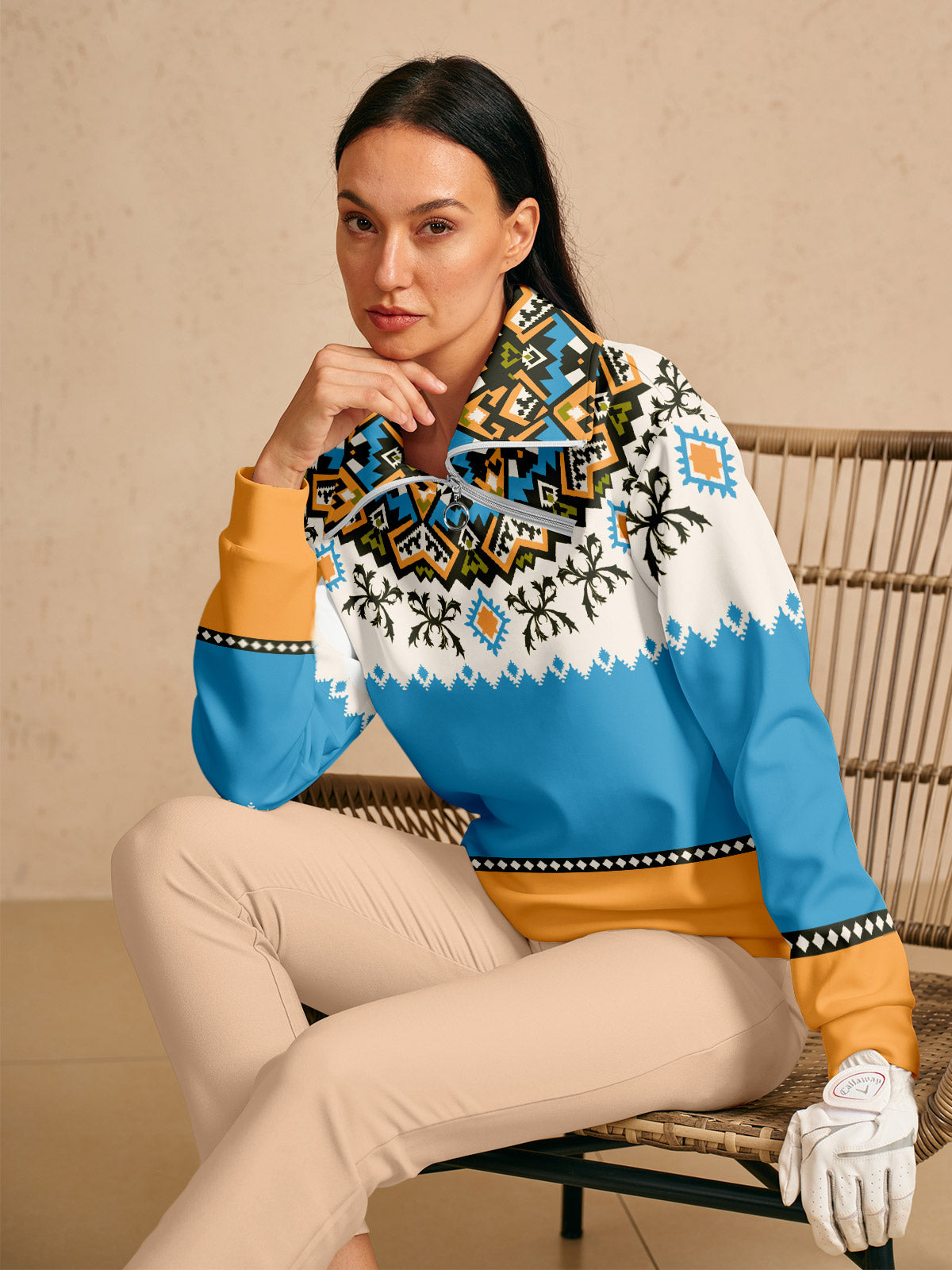 Bold Baroque Golf Sweatshirt