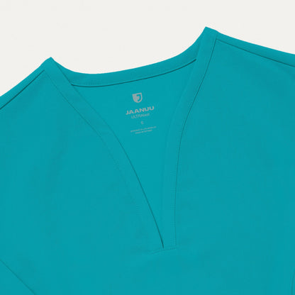 Calix Fit & Flare Scrub Top - Teal