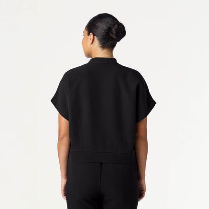 Clare Dolman Scrub Top - Black