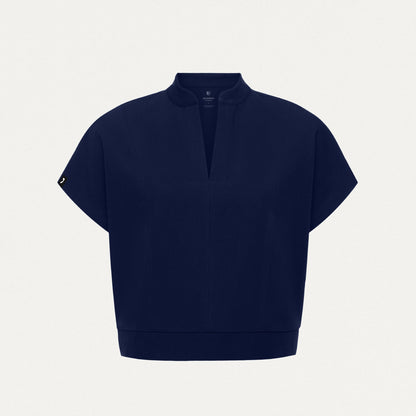 Clare Dolman Scrub Top - Midnight Navy