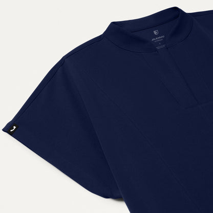 Clare Dolman Scrub Top - Midnight Navy