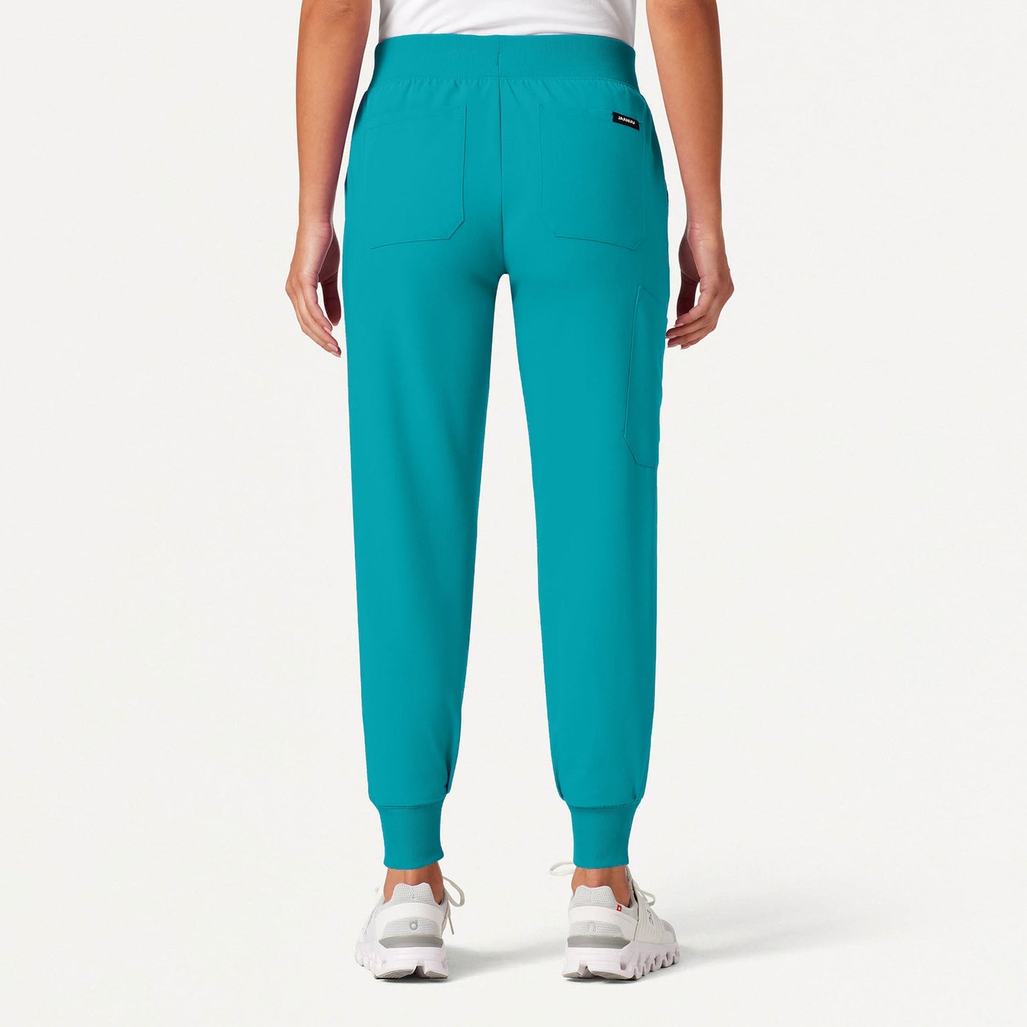Silex Slim Knit-Waist Scrub Jogger - Teal