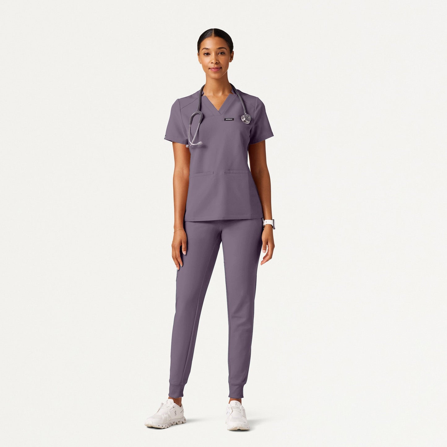 Silex Slim Knit-Waist Scrub Jogger - Titanium