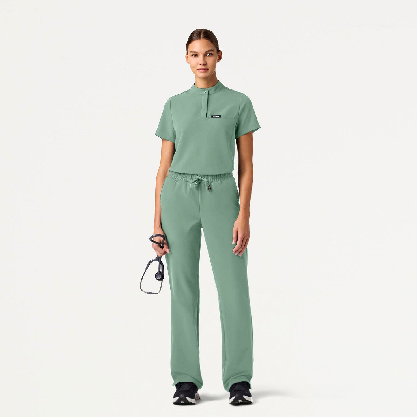 Kerr 365 High Waisted Scrub Pant - Sage