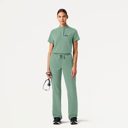 Kerr 365 High Waisted Scrub Pant - Sage