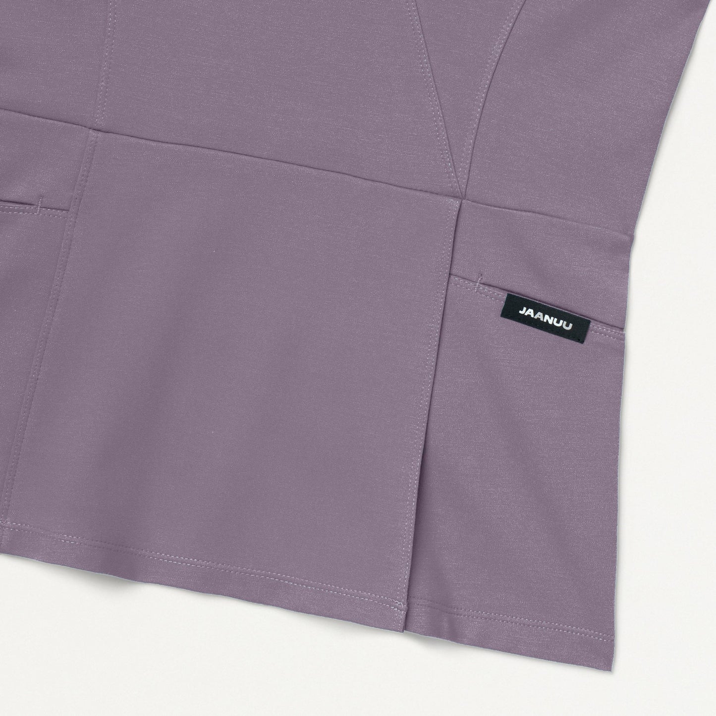 Isla Mock-Wrap UltraSOFT Scrub Top - Titanium