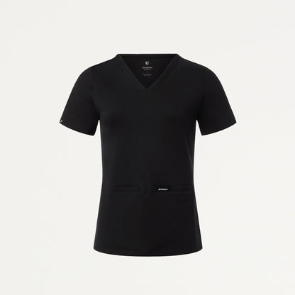 Cesi Slim UltraSOFT Scrub Top - Black