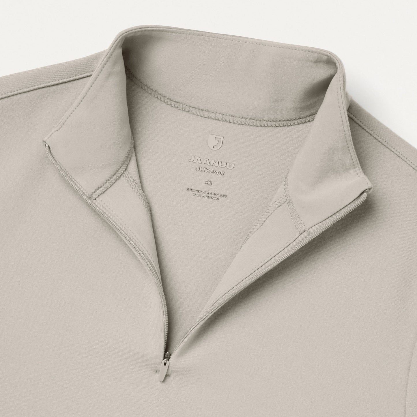 Astra Slim Half-Zip UltraSOFT Scrub Top - Fog