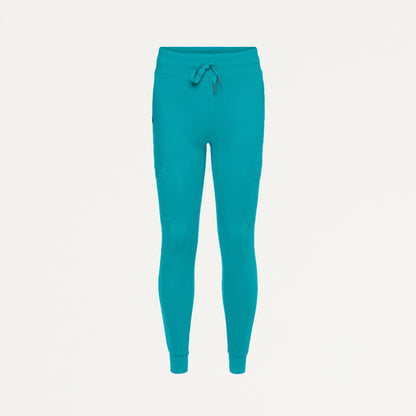 Kait 10-Pocket Skinny UltraSOFT Scrub Jogger - Teal