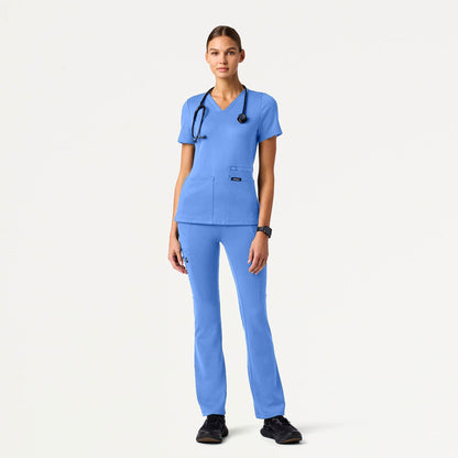 Perri UltraSOFT Yoga Scrub Pant - Ceil Blue