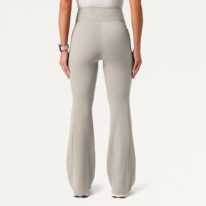 Lina UltraSOFT Yoga Flare Scrub Pant - Fog