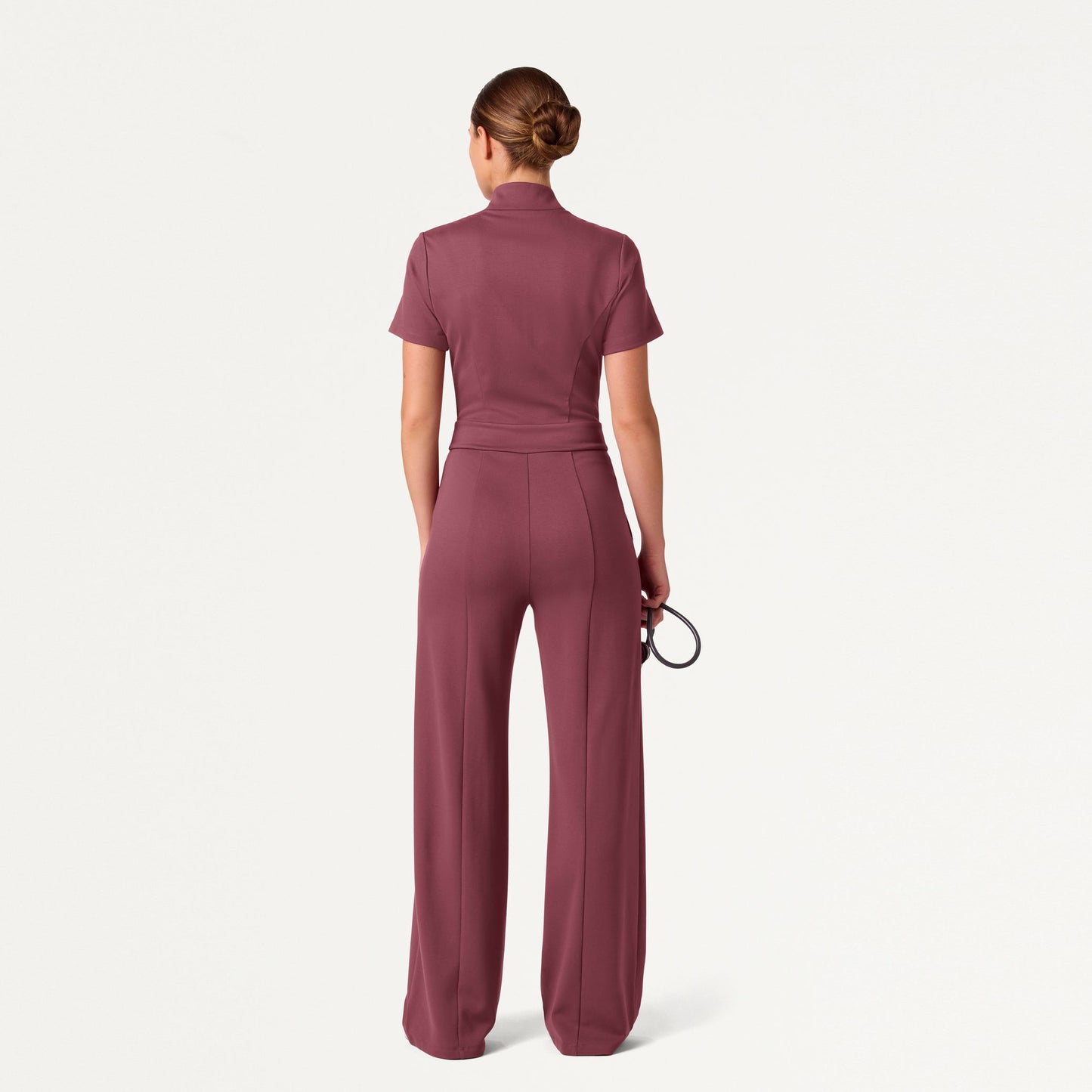 The Scrub Jumpsuit - Rosewood
