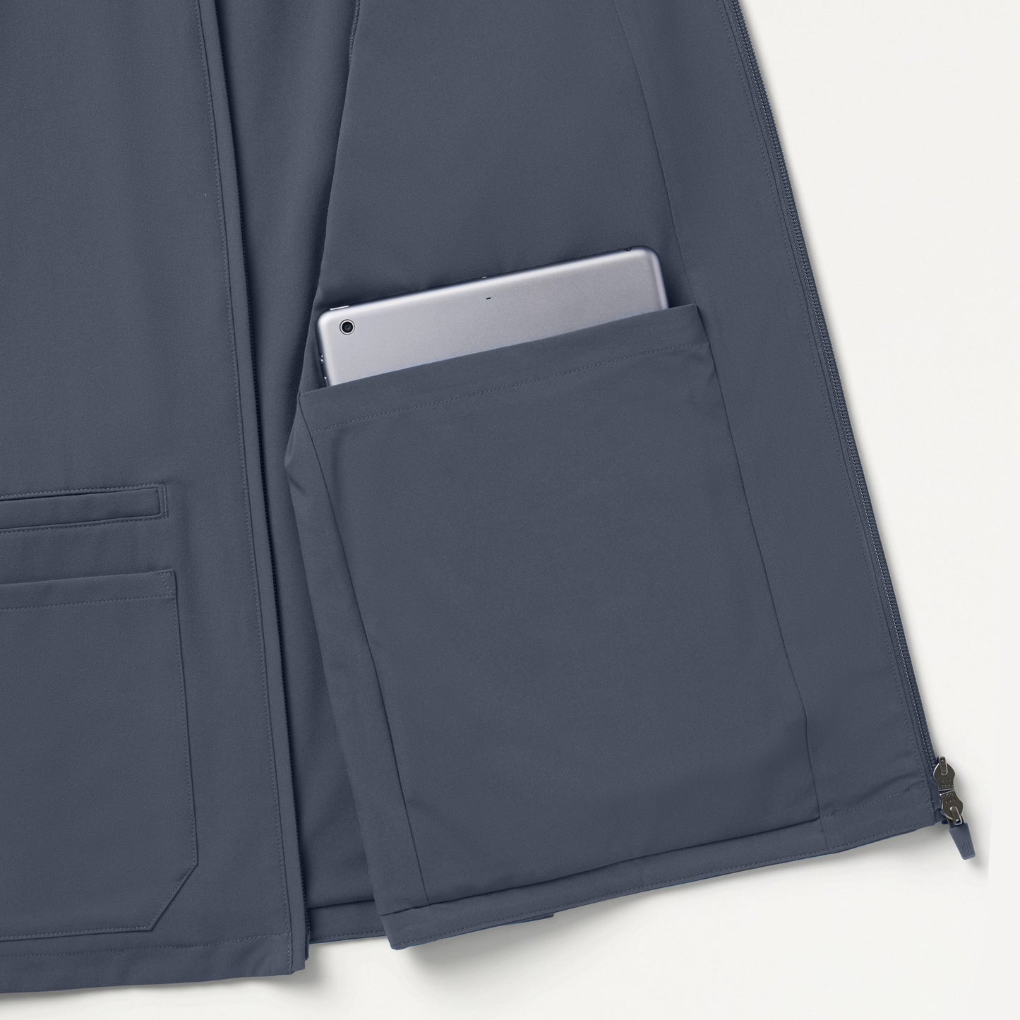 Ceri Essential 6-Pocket Scrub Jacket - Carbon Gray