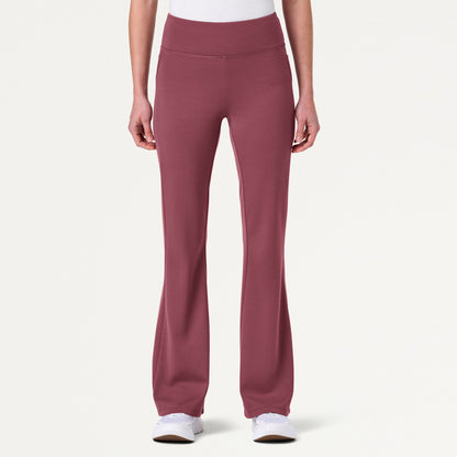 The Half-Zip UltraSOFT™ Scrub Set - Rosewood