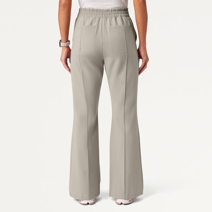 The Tailored Flare Scrub Set - Fog