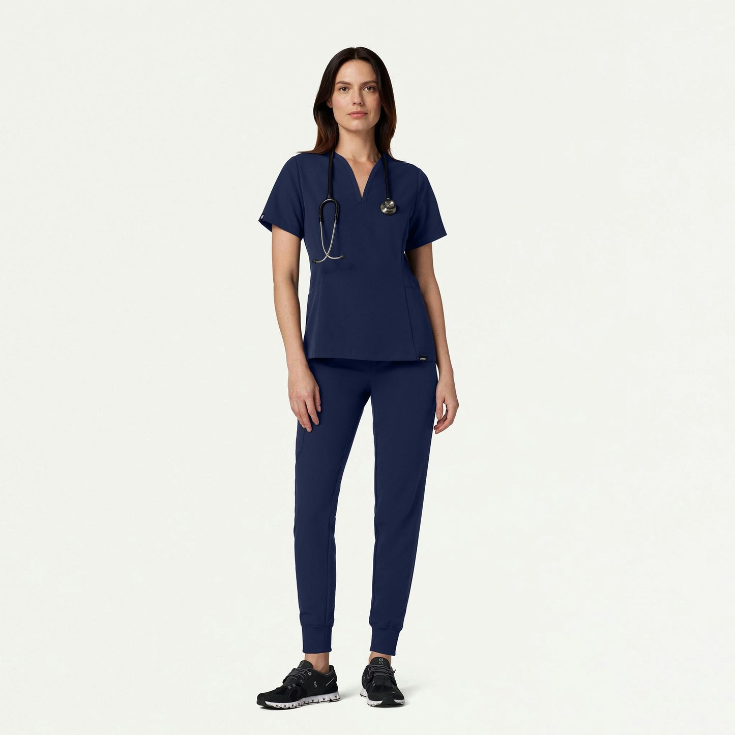 Silex Slim Knit-Waist Scrub Jogger - Midnight Navy