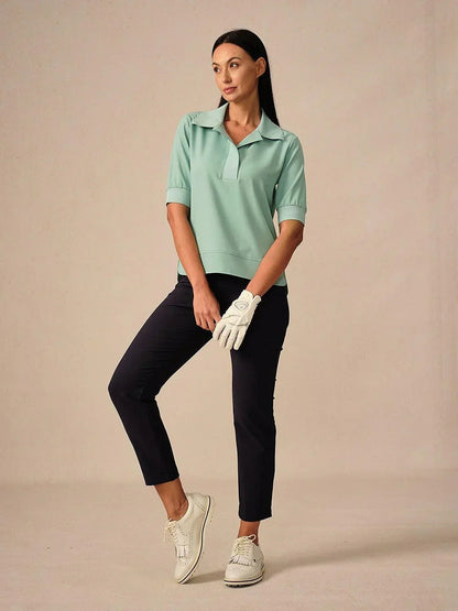 Crisp Couture Short Sleeve Polo Top UPF50+