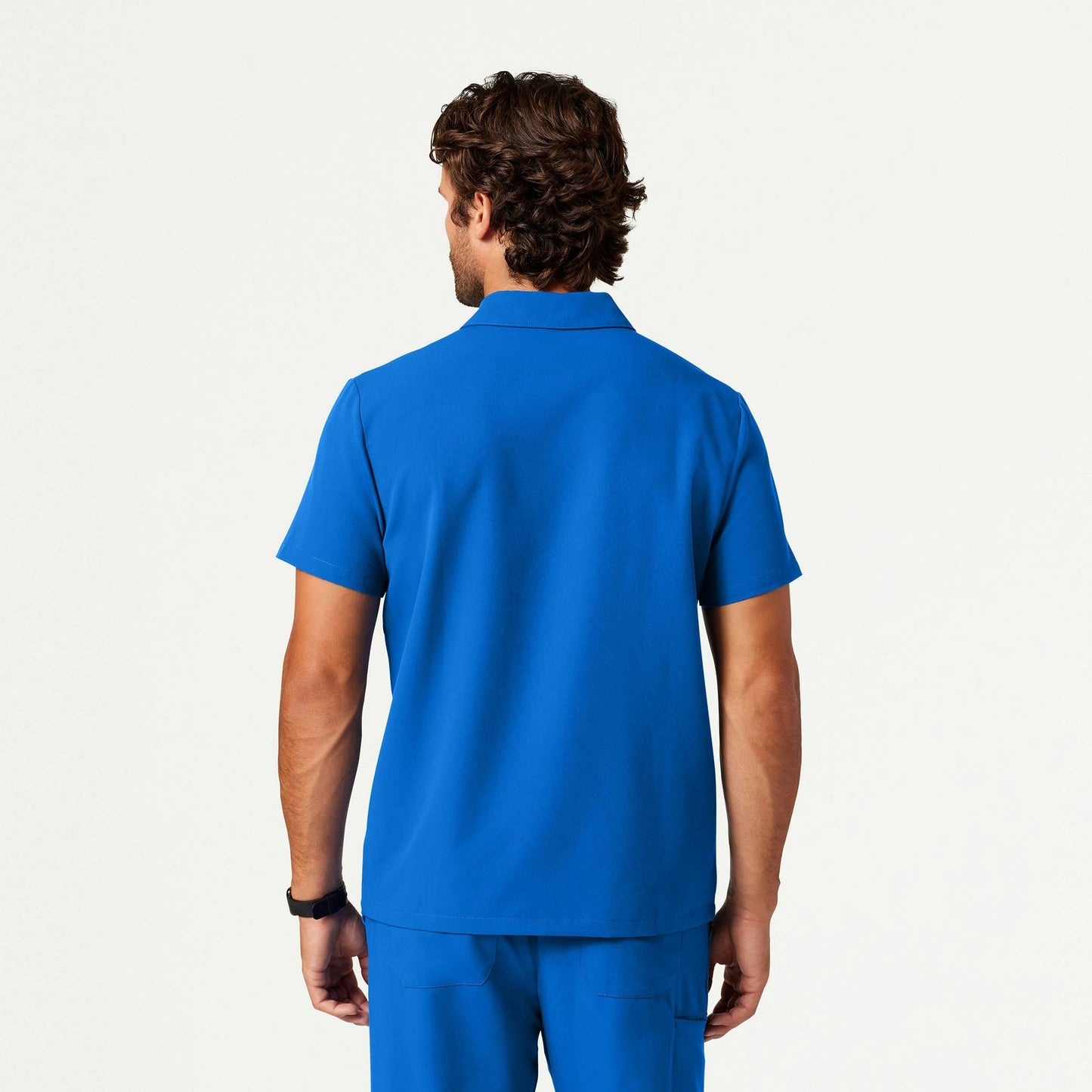 Axis Polo Scrub Top - Royal Blue