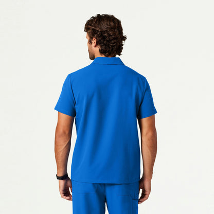 Axis Polo Scrub Top - Royal Blue