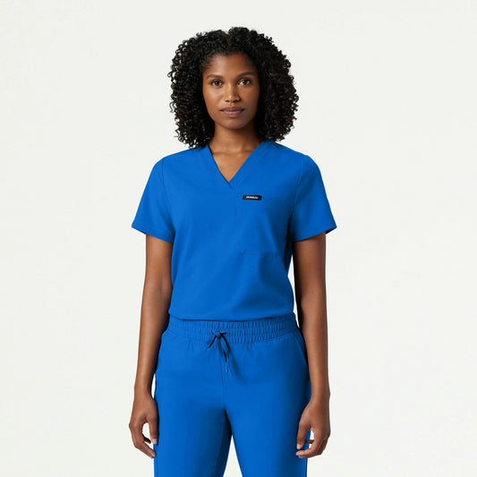 Pret 1-Pocket Classic Scrub Top - Royal Blue