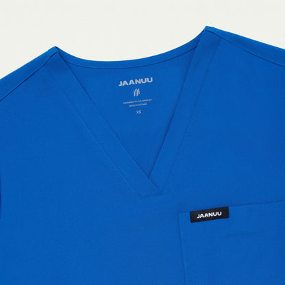 Pret 1-Pocket Classic Scrub Top - Royal Blue