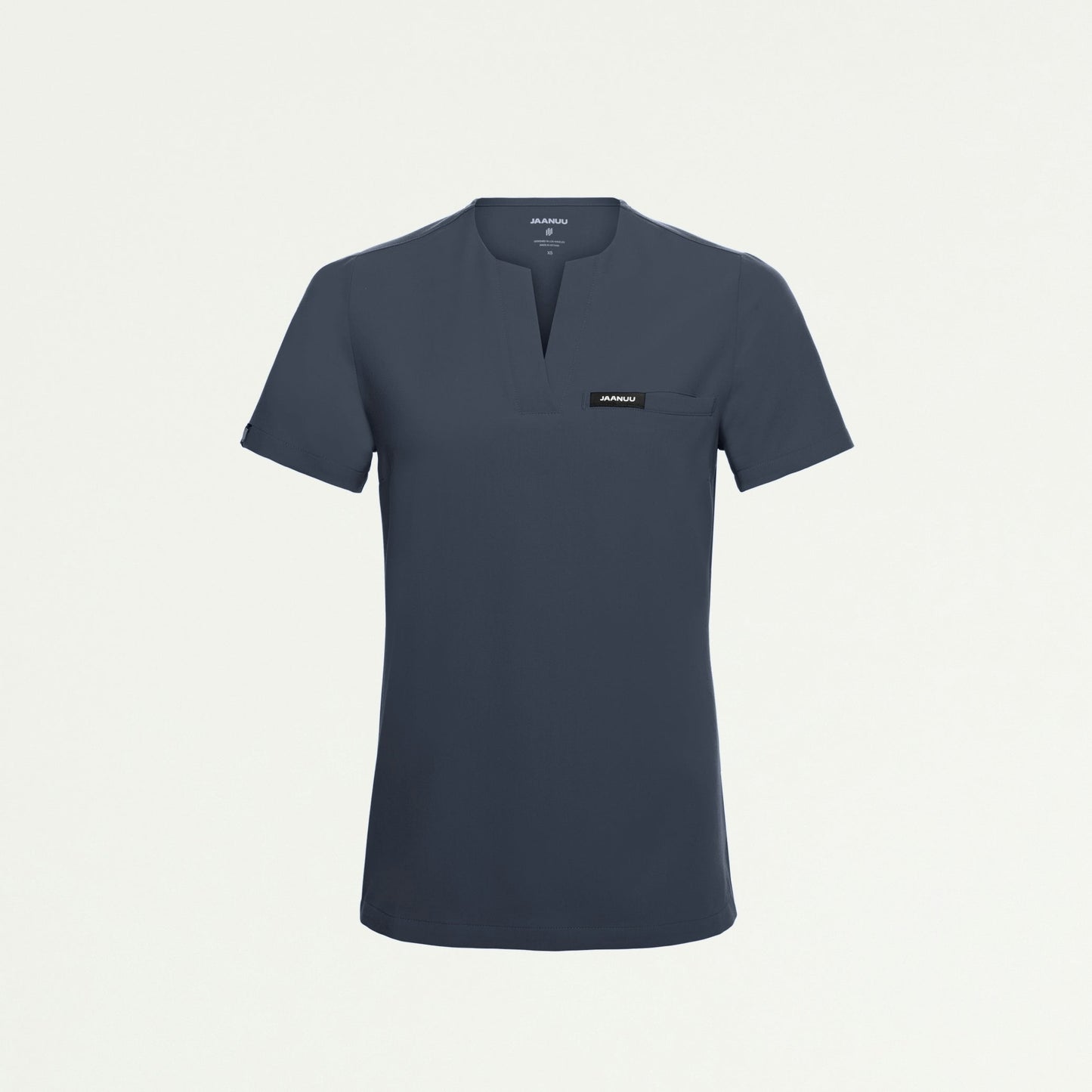 Andra Slim 1-Pocket Scrub Top - Carbon Gray