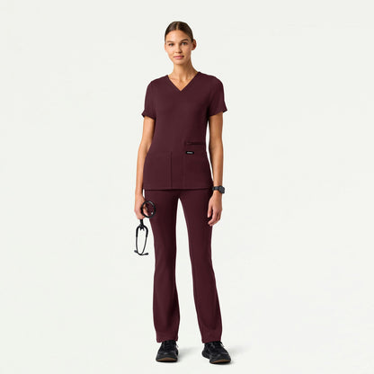 Perri UltraSOFT Yoga Scrub Pant - Redwood
