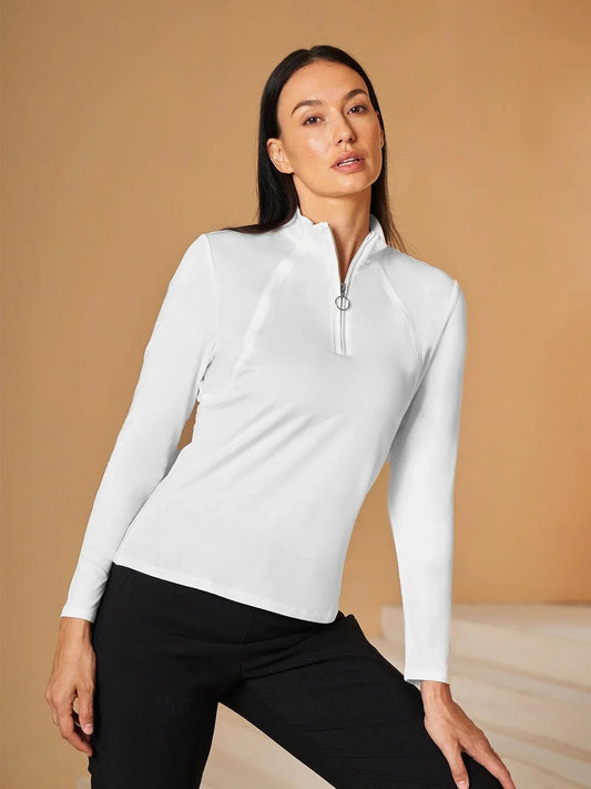More Than Basic Golf Shirt Quarterzip UPF50+