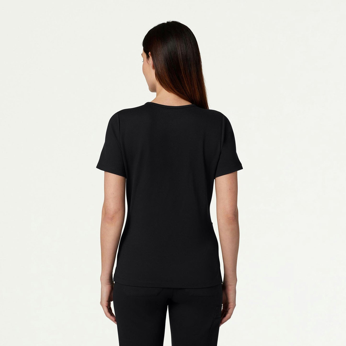 Cesi Slim UltraSOFT Scrub Top - Black