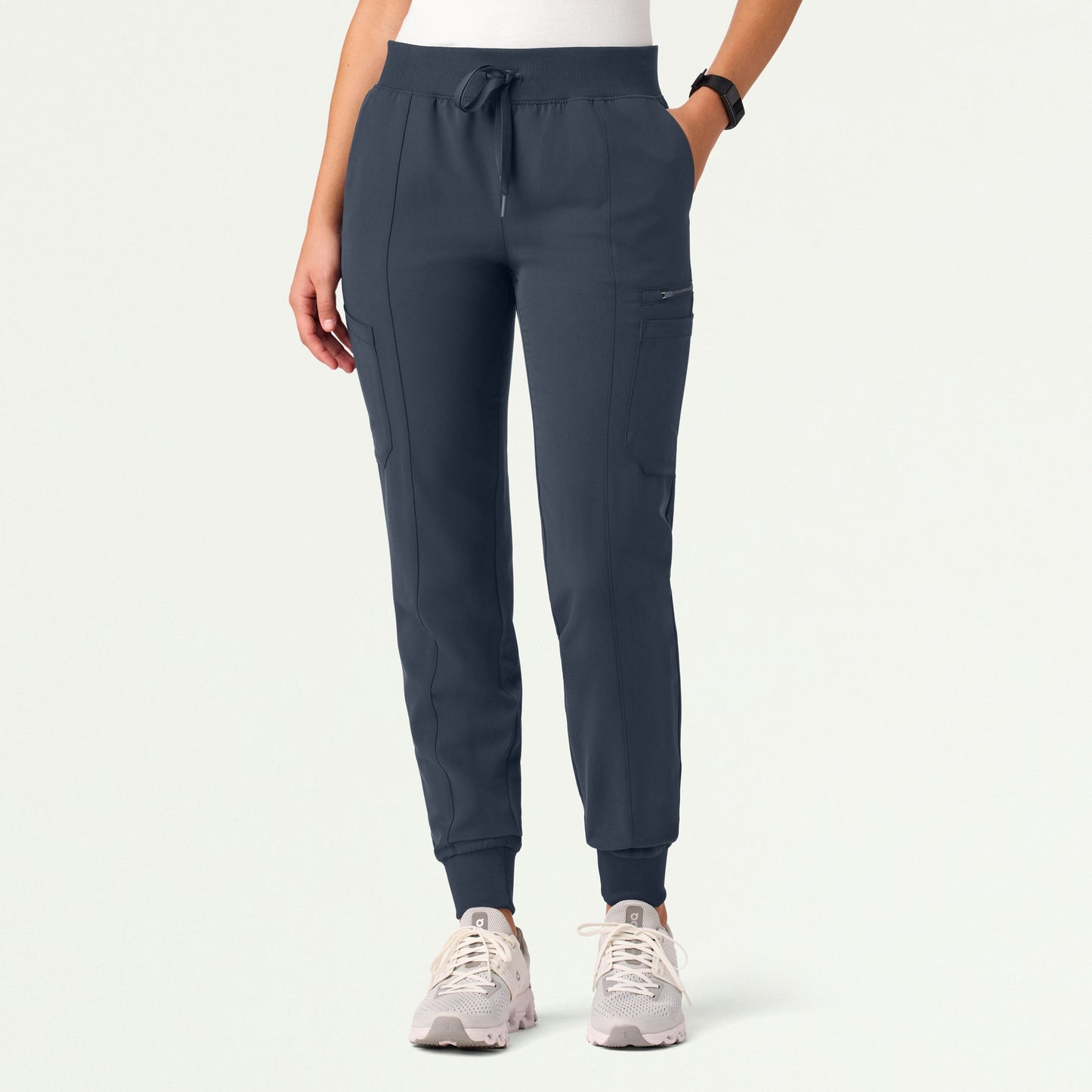 Liv Skinny 8-Pocket Scrub Jogger - Carbon Gray
