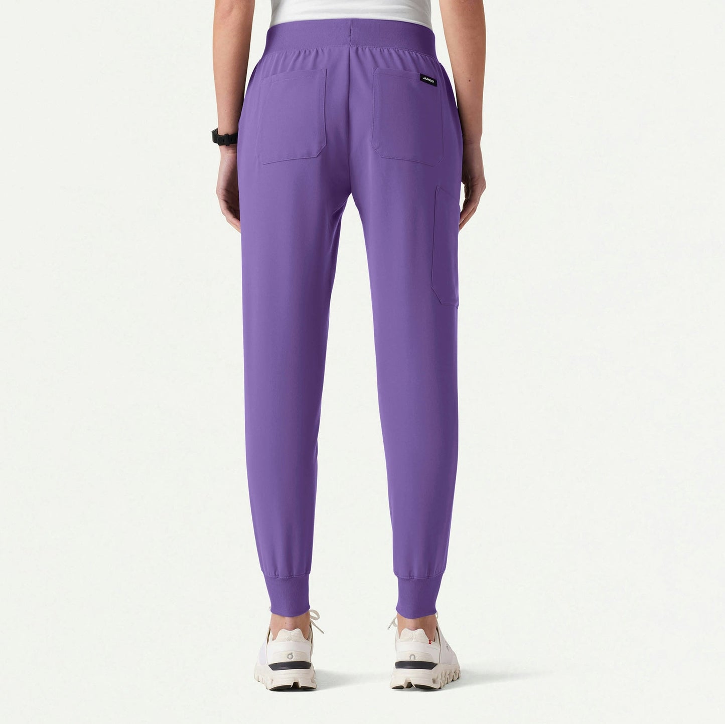 Silex Slim Knit-Waist Scrub Jogger - Violet