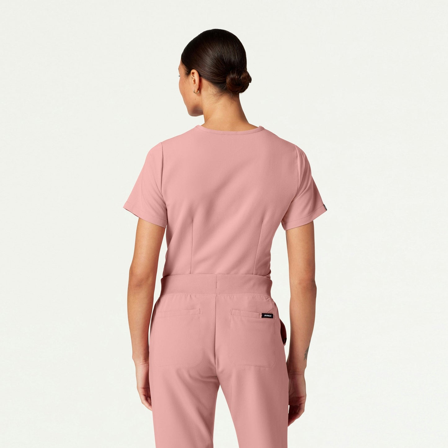 Rhena Essential 1-Pocket Scrub Top - Mauve
