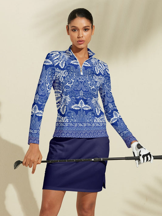 Pretty Feminine Golf Shirt Quarterzip UPF50+