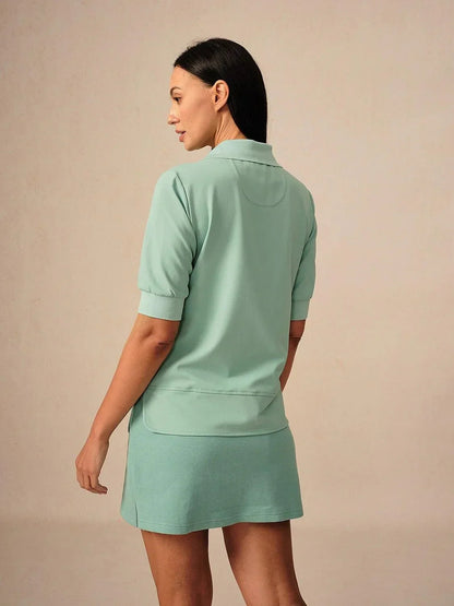 Crisp Couture Short Sleeve Polo Top UPF50+