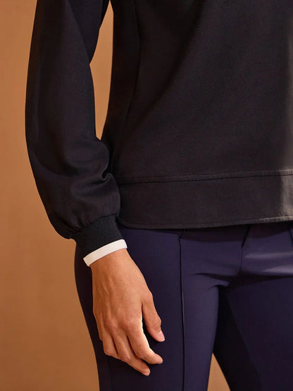Crisp Couture Long Sleeve Polo Top UPF50+