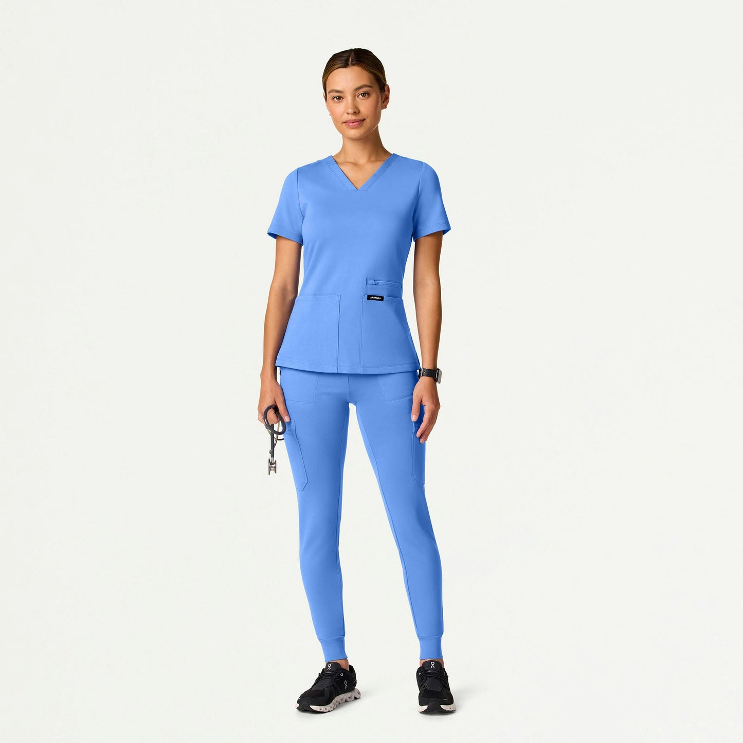 The 14-Pocket UltraSOFT™ Scrub Set - Ceil Blue