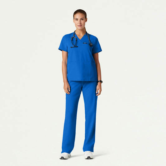 The Classic Notch Scrub Set - Royal Blue