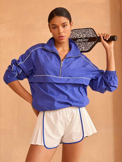 More Than Basic Long Sleeve Trimmed Pocket Sweatshirt